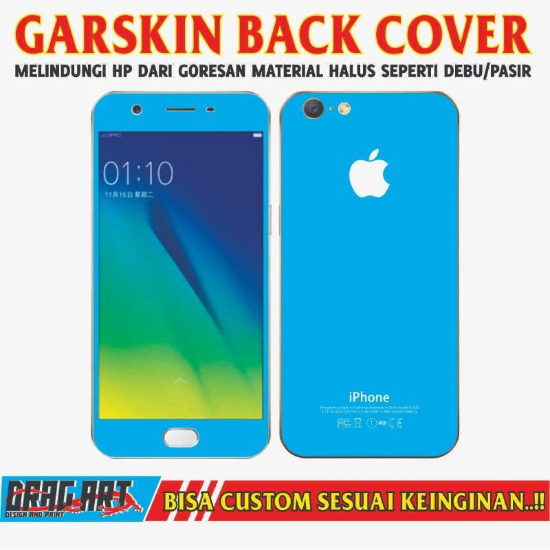 

Terlaris Oppo A57 Garskin Stiker Custom Case Laminasi Tebal COD