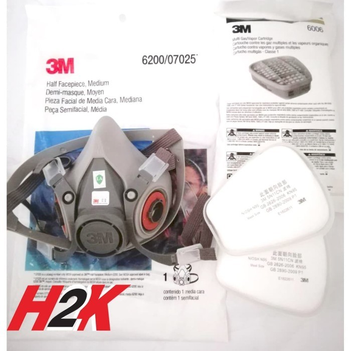 Masker Safety / Respirator 3M 6200