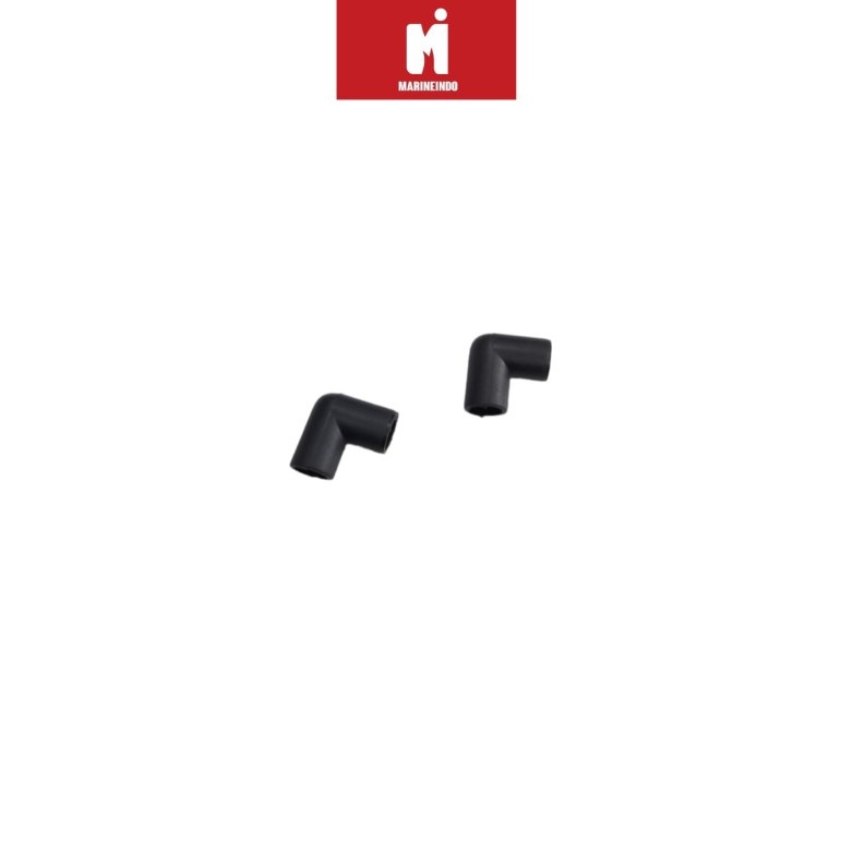 BERMUTU Sambungan Pipa PVC Hitam Kecil 8mm Sok Knee Keni L Aquarium 7/9mm