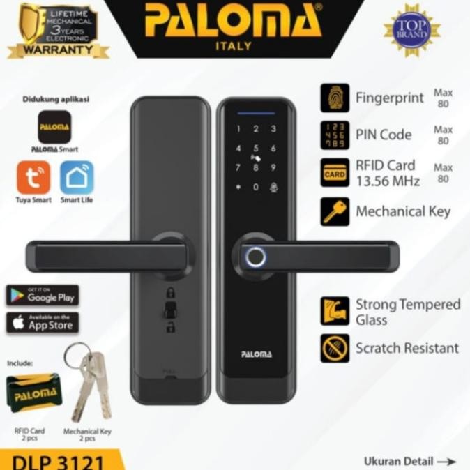 PALOMA DLP 3121 DIGITAL LOCK SMART HOME KUNCI PINTU