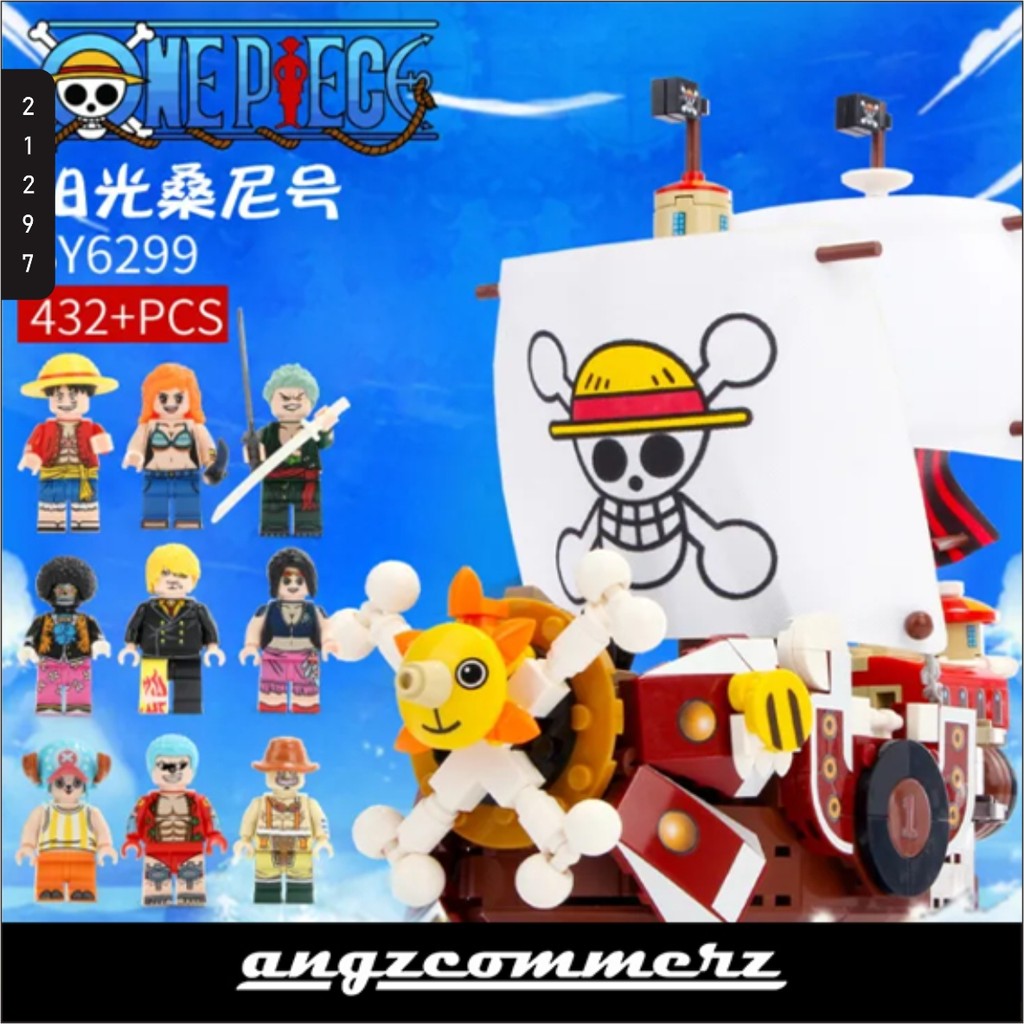 One Piece Ship Mainan Brick Building Block SY6299 Set ASNBDG