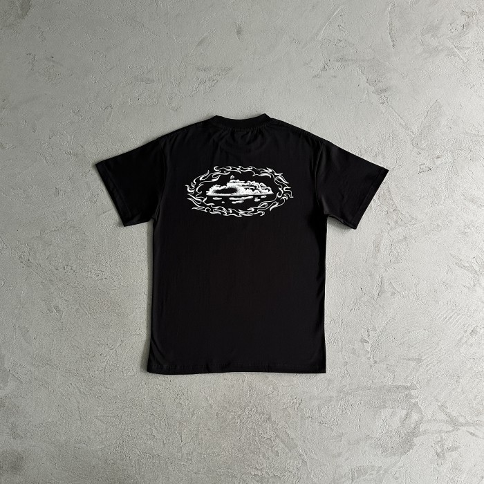 Corte*z Firey Alcatraz T-shirt - Black