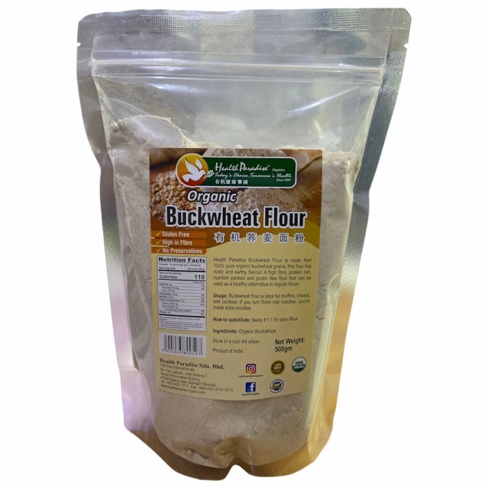 

ORGANIC BUCKWHEAT FLOUR 500 G