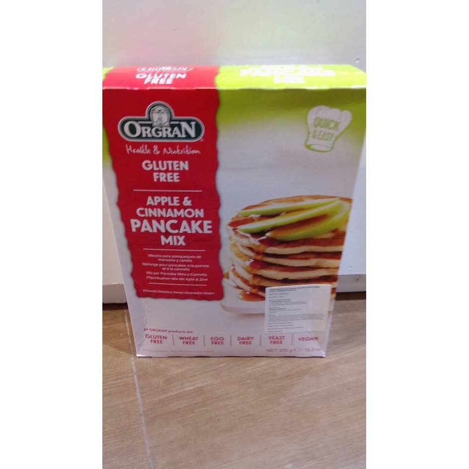 

ORGRAN APPLE CINAMON PANCAKE 375GR