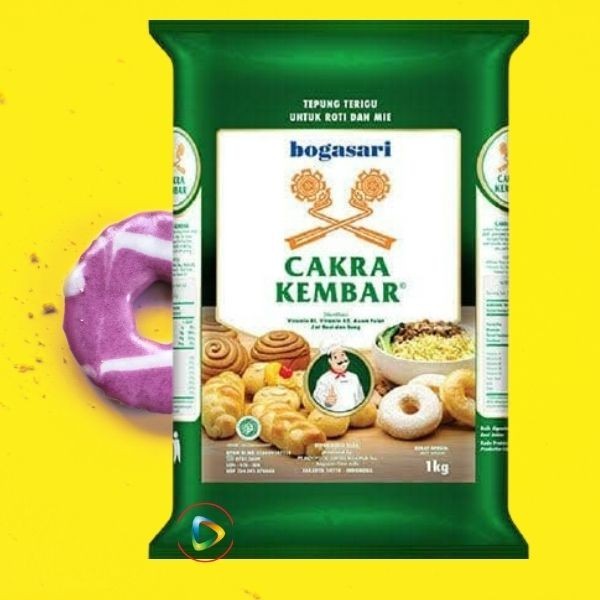 

BOGASARI CAKRA KEMBAR TEPUNG TERIGU 1 KG [ 1 DUS @ 12 PAK]
