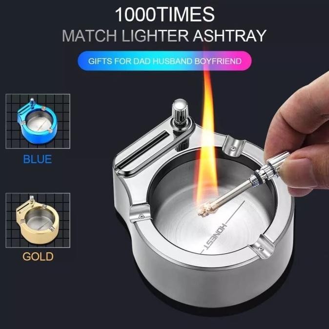 Baru Asbak Korek Gesek HONEST // Asbak Korek Api 2 in 1 Gesek