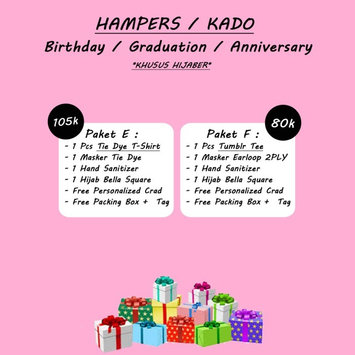 

HAMPERS / PARCEL BIRTHDAY / WISUDA / ANNIVERSARY - ELLIPSES.INC