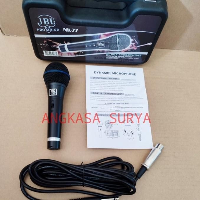 High Quality Mic Jbl Nk77 Nk 77 Koper / Mic Kabel Jbl Nk 77 / Microphone Murah Jbl