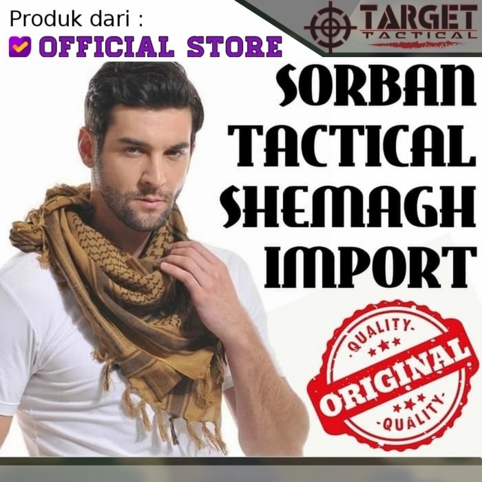 Sorban Tactical Shemagh Scarf Syal Muslim Army Loreng Baju Koko Terlaris