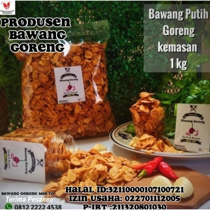 

BAWANG PUTIH GORENG 1 KG ORIGINAL