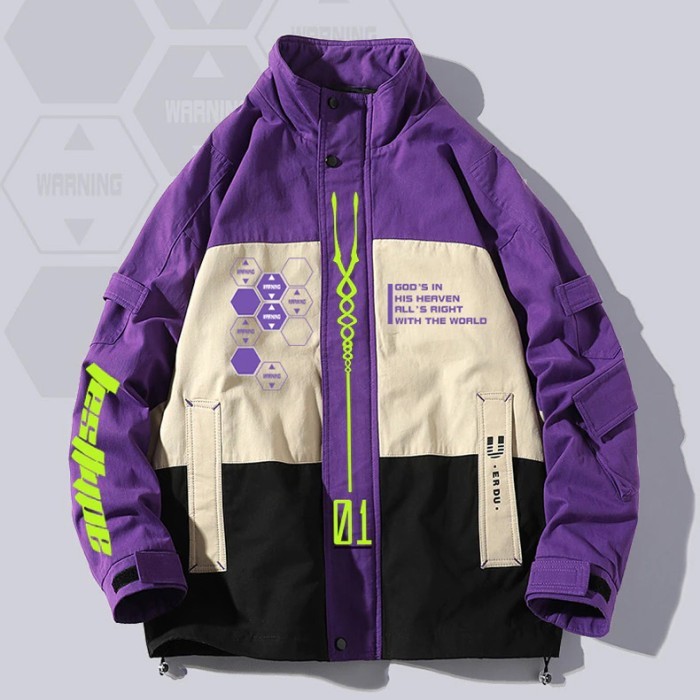 Terbaru Shogoki Eva Jacket Cosplay Anime Jaket Unisex Evangelion Switch Terlaris