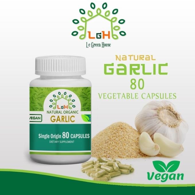 

GARLIC 80 CAPSULES LE GREEN KAPSUL BAWANG PUTIH VEGETARIAN ORIGINAL