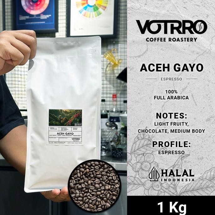 

Biji Kopi 100% Full Arabica Aceh Gayo Roasted Commercial - Espresso