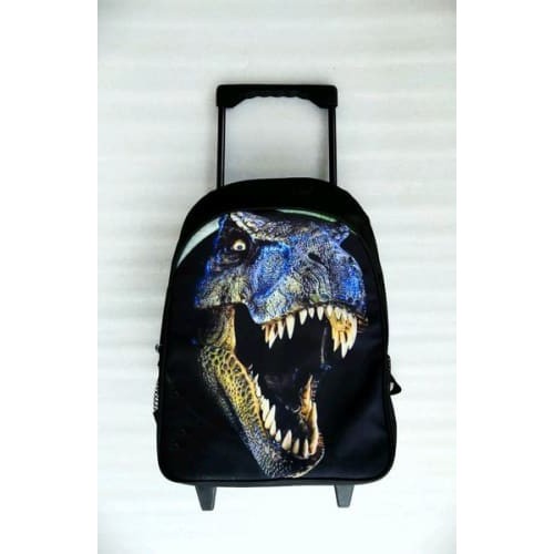 Tas Koper Dinosaurus / Tas Anak Laki Laki / Tas Sekolah Trolly Roda