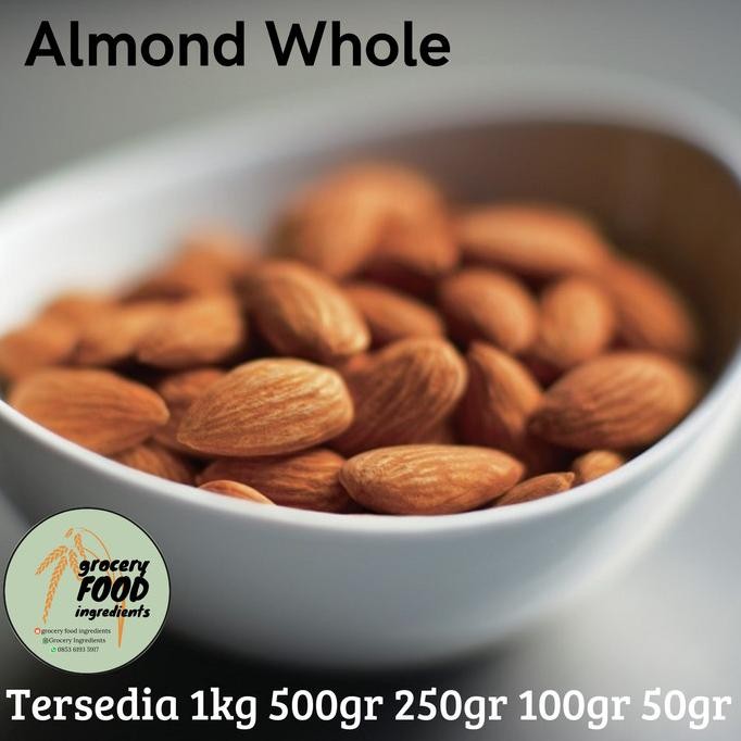 

Almond Whole Natural / Kacang Almond - 500 gram Berkualitas