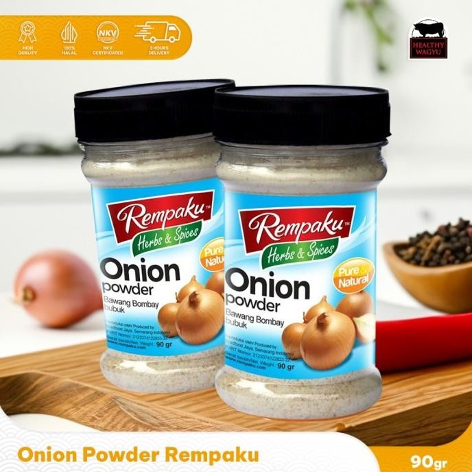 

REMPAKU ONION POWDER/ BUBUK BAWANG BOMBAY 90GR ORIGINAL