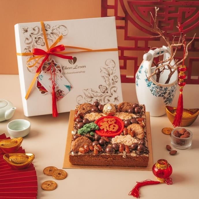 

20x20cm BOLU JADUL WIJSMAN XI NIAN | Imlek GIft | Hampers | Chinese new year Corporate Parcel