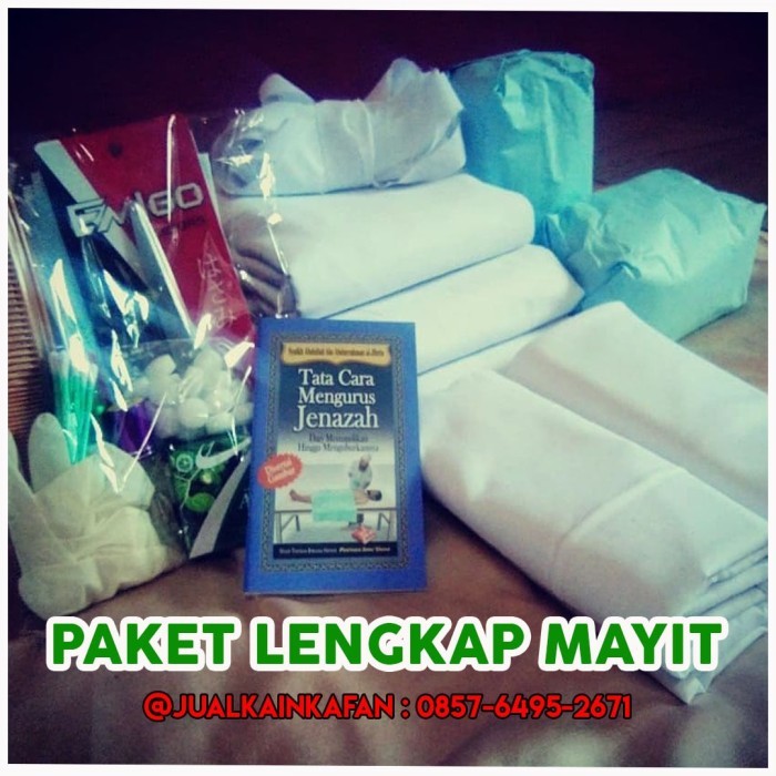 Promo Kain Kafan Wanita Akhwat- Paket Lengkap Jenazah-Premium