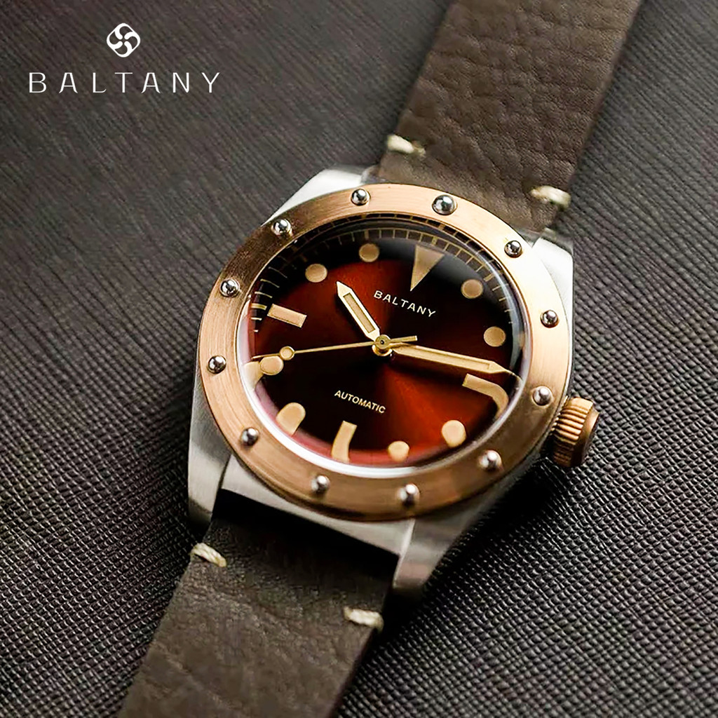 Baltany 2024 Sailing Series NH38 Men's Mechanical Watch Bronze Case Sapphire Waterproof 20Bar Super