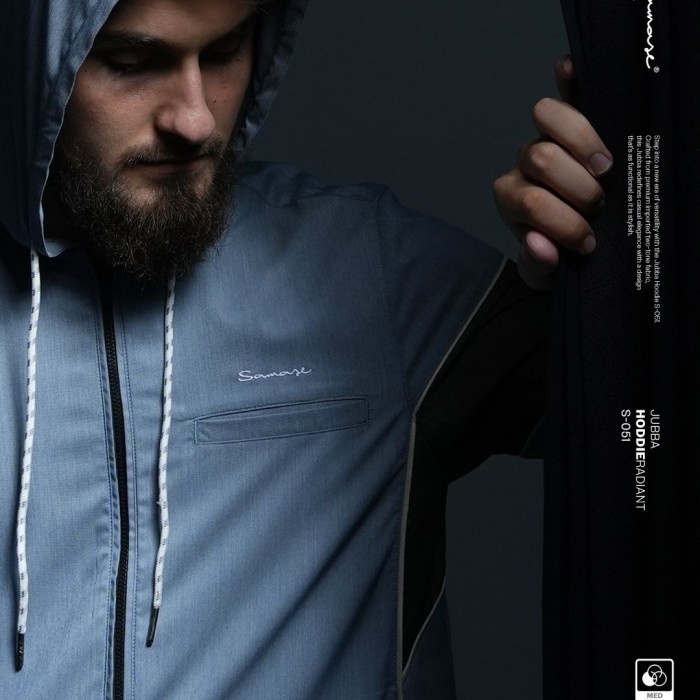Terbaru New Jubah Hoodie Samase Premium Material Jubah Gamis Pria Hoodie Lengan Panjang Jubba Samase
