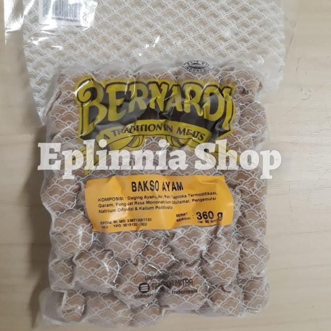 

New Bernadi Bakso Ayam 360 Gr - 50 Biji
