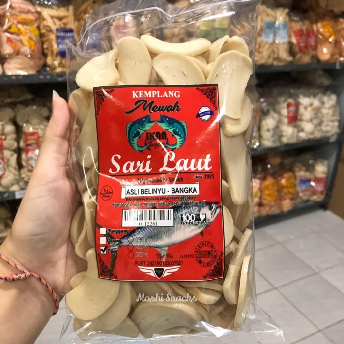 

Kerupuk Kemplang Mentah Ikan Tenggiri (Bulat Besar) 500gr Asli Bangka