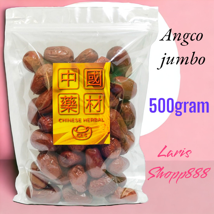 

Angco jumbo / Ang co kurma merah super repack 500 gram / Hong zhao LS