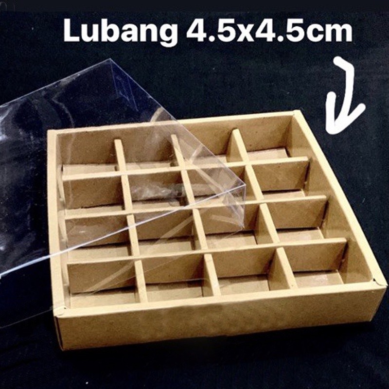 

1pa isi 5pcs BOX NASTAR SEKAT TUTUP KA POLOS WARNA COKELAT UKURAN 205x205x35 CM PLUS SEKAT 9 12 15