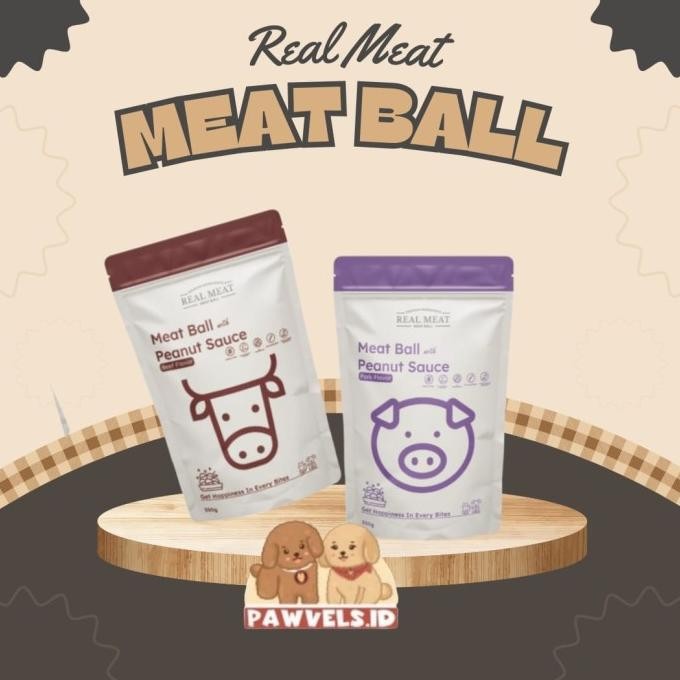 

New Real Meat Meat Ball - Snack Geef Pork Jerky Bakso Dog/Cat