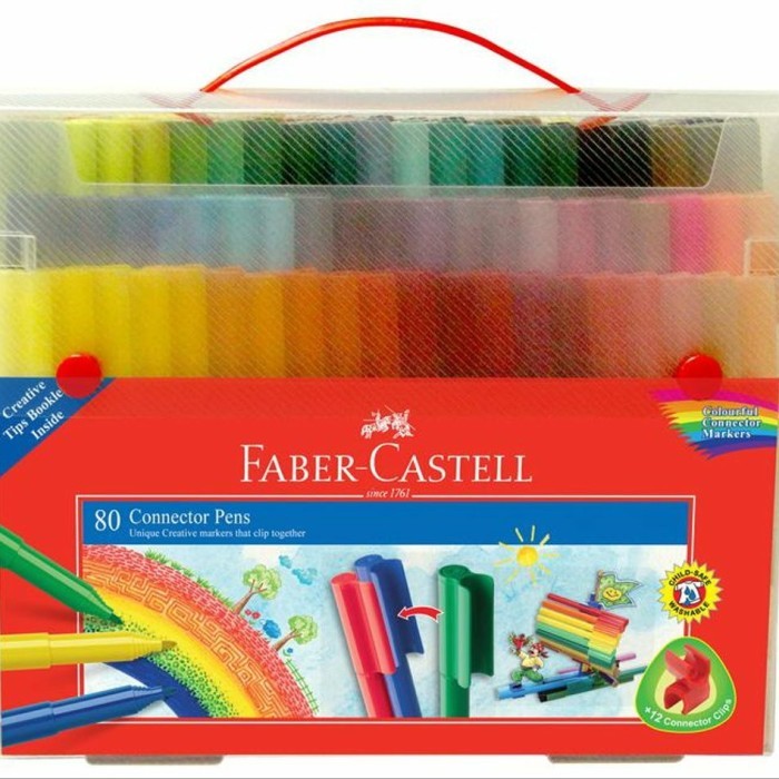 

SET 80 WARNA FABER CASTELL CONECTOR PEN