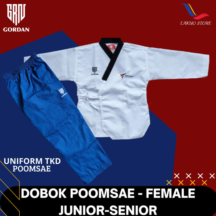 Original.. Dobok Poomsae Gordan Junior & Senior / Dobok Taekwondo Poomsae