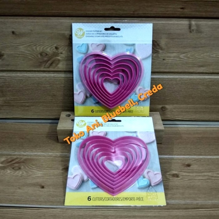 

BEST WILTON NESTING HEART COOKIE CUTTER SET-6