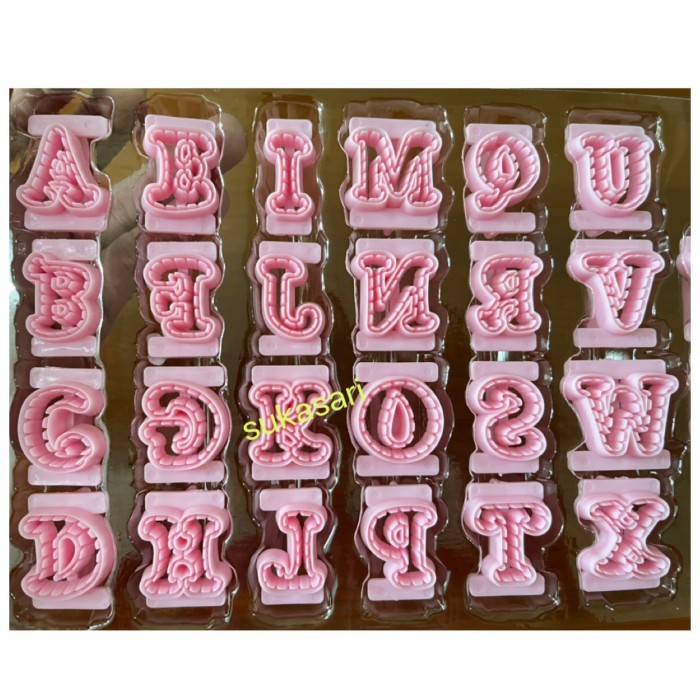 

BEST CUTTER PLASTIC ALPHABETH NO(11) CETAKAN ABCD HURUF
