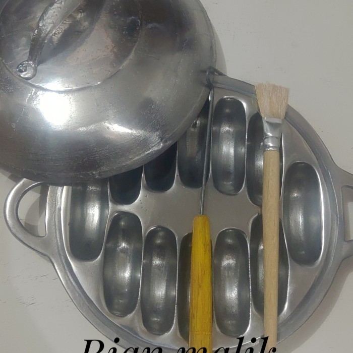 

TERMURAH CETAKAN KUE PUKIS / KUE PANCONG UKURAN SEDENG + TUTUP PLES CUNGKILANYA