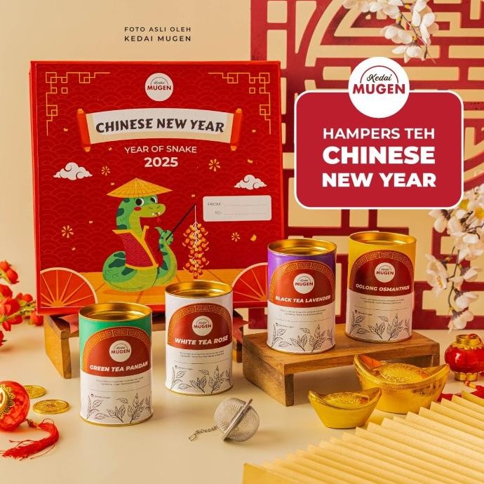 

Hampers Imlek / Chinese New Year Hampers / Hampers CNY Teh - Full Set