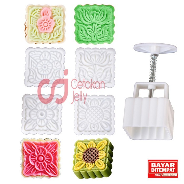 

TERMURAH CJ CETAKAN MOON CAKE KOTAK 125 GR 4 MODEL