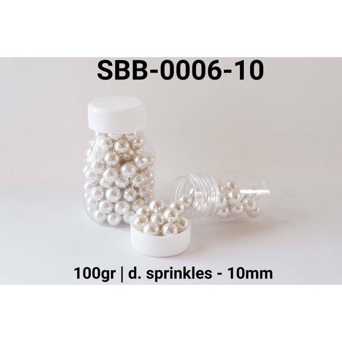 

BEST SBB-0006-10 SPRINKLES SPRINKLE SPRINKEL MUTIARA SILVER PERAK 100GRAM