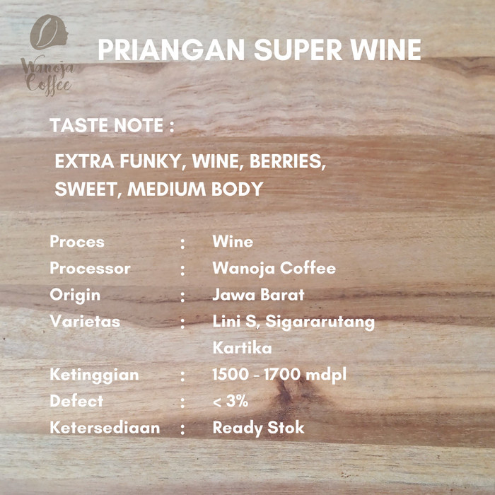 

Green Bean Arabica Strong Wine Jawa Barat (Priangan)
