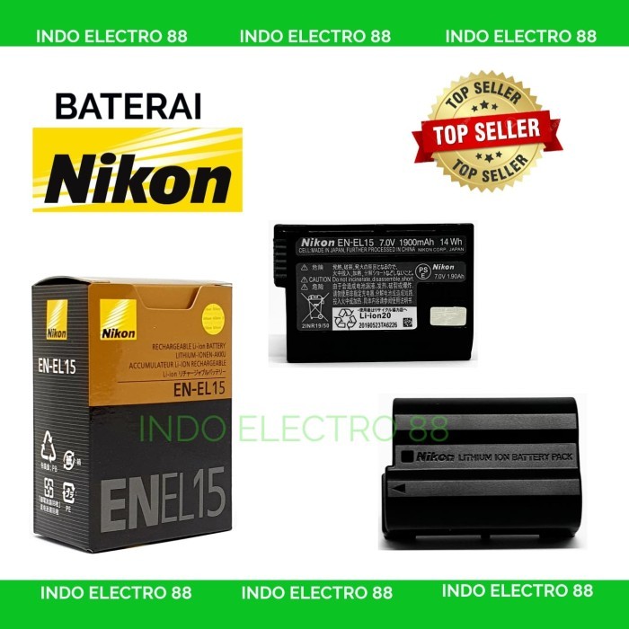 TERBARU - Battery Nikon EN-EL15 (D600/D610/D750/D800/D7000/D7100/D7200/D7500)