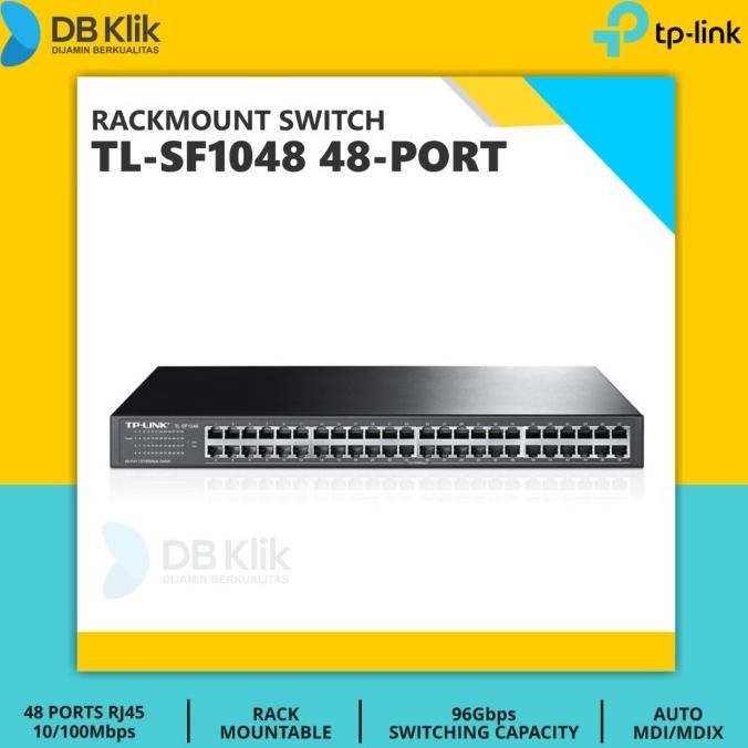 Sale Switch Tp Link Tl-Sf1048 48Port Rackmount Besi - Tplink Tl Sf1048