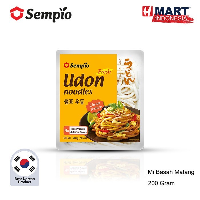 

Sempio Fresh Udon Noodles - Mie Basah Matang Asli Korea 200G