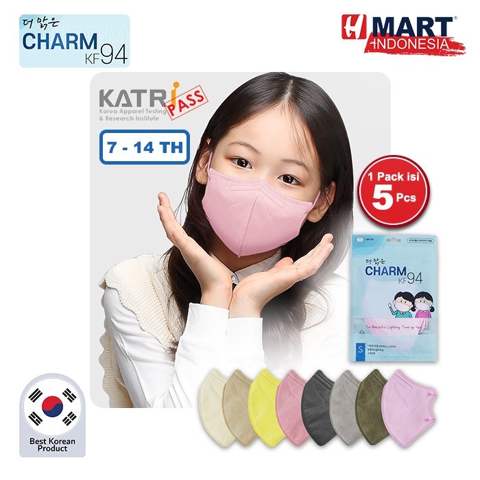 

Charm Kf94 Mask For Kids 3 Ply - Masker Anak Bersertifikat Asli Korea