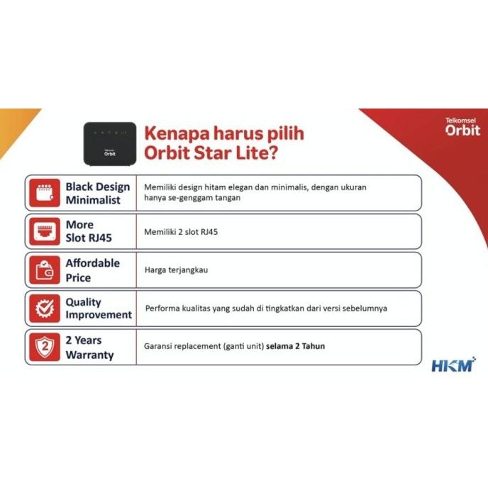 Sale Orbit Star Lite Telkomsel Modem Wifi 4G Hkm 0126 / Hkm0126