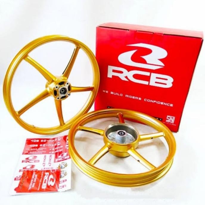 velg peleg depan belakang RCB ring 17 140 170 Yamaha Jupiter gold ori