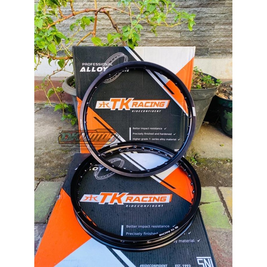 Velg Peleg Pelg TK Racing Bright Hitam 140 160 Ring 17 Best