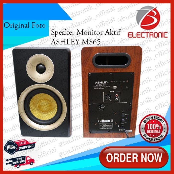 Studio Monitor Ashley Ms65 / Speaker Ashley Usb Bluetooth