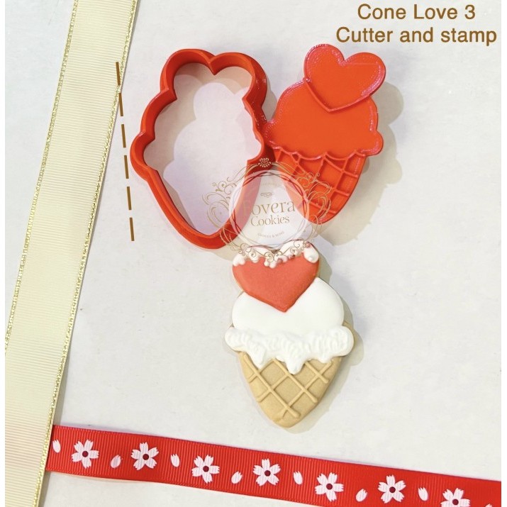 

TERLARIS COOKIE CUTTER CONE LOVE 3. CETAKAN KUE VALENTINE CONE LOVE 3