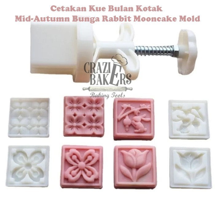

TERBARU CETAKAN KUE BULAN KOTAK MID-AUTUMN BUNGA RABBIT MOONCAKE MOLD