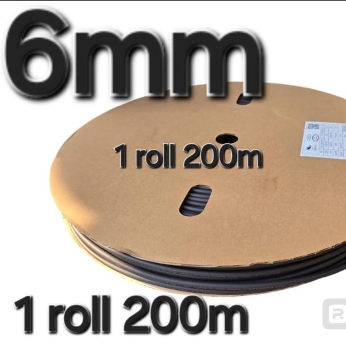 ( 6mm 1 roll )   SELONGSONG BAKAR CIUT HEATSRINK HEAT SRINK TUBING INSULASOR ISOLASI KABEL CABLE WAR