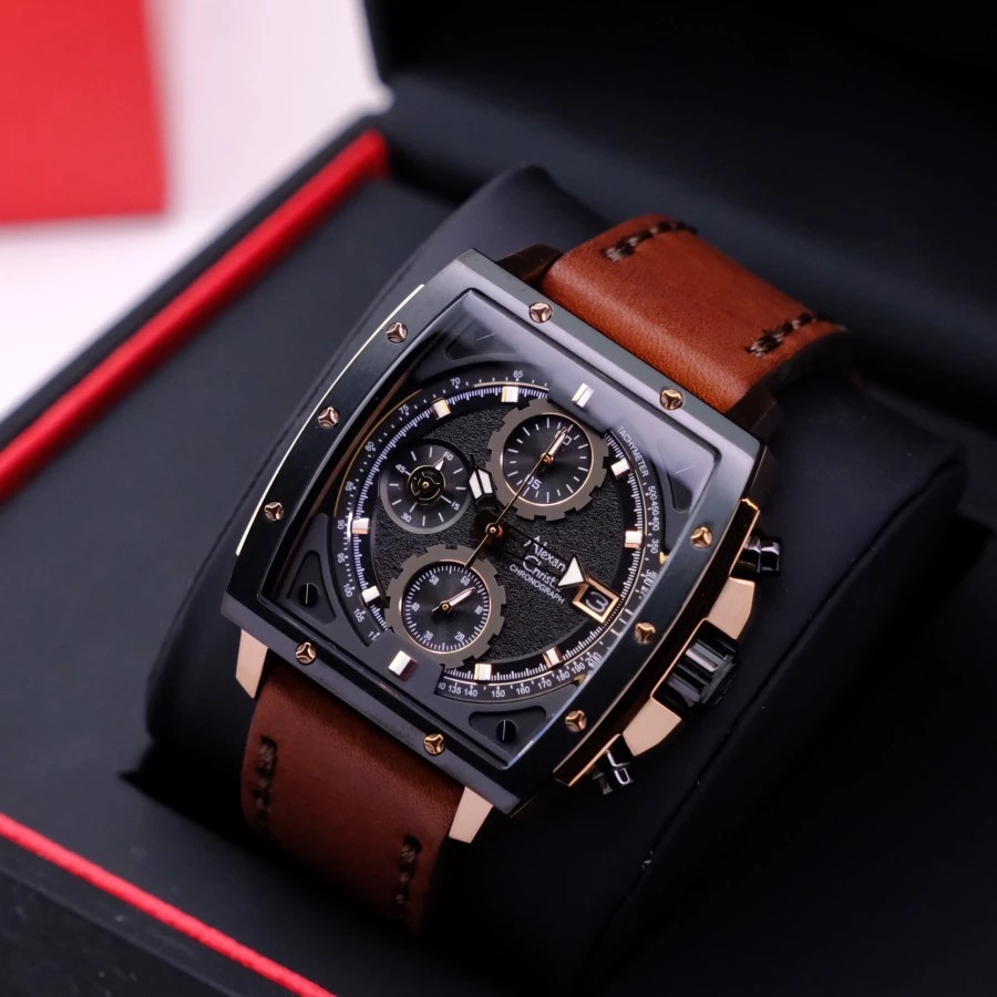 ORIGINAL JAM TANGAN ALEXANDRE CHRISTIE PRIA KULIT GARANSI RESMI AC 1038 3030 6610 6616 6617 8699 618
